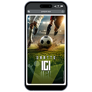 Invitation Anniversaire Football Virtuelle – Carte à Gratter Numérique