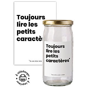 Annonce Grossesse - Famille Parrain Marraine – Étiquette "Petits Caractères" à Imprimer