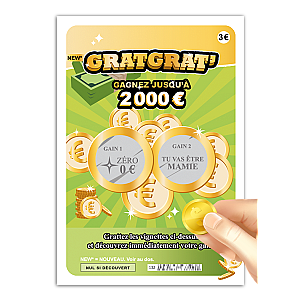 Carte à Gratter Papier - Annonce Grossesse Jeu Réaliste