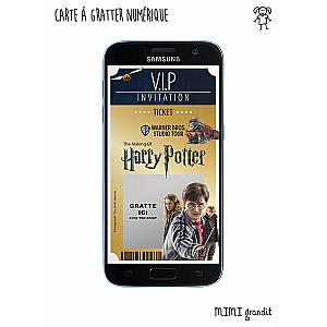 Invitation Harry Potter Studio carte virtuelle message personnalisable