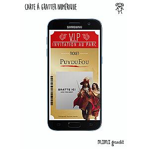 Invitation Puy du Fou carte virtuelle message personnalisable