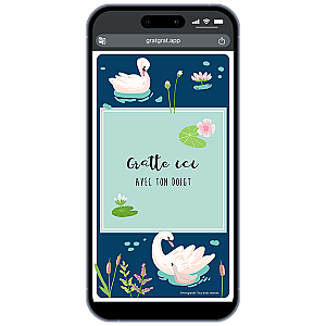 Carte à gratter numérique – Cygne