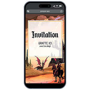 Carte à gratter numérique – Dragon et Monde Fantastique