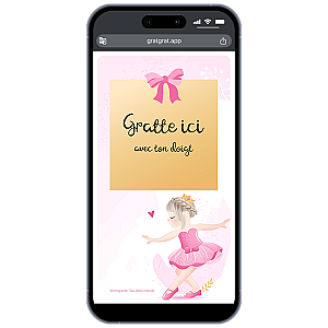 Carte à gratter numérique – Ballerine, Tutu et Danse Classique