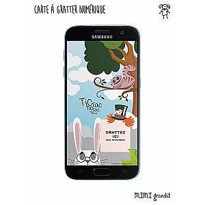 Carte à gratter pour annoncer sa grossesse par téléphone