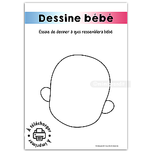 Jeu Baby Shower Dessine Bébé à Imprimer - Animation Drôle & Créative