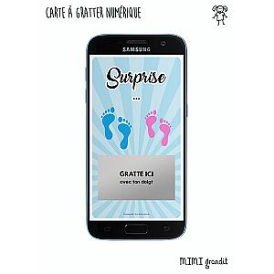 Carte numérique personnalisable annonce grossesse
