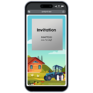 Carte à gratter numérique – Tracteur et Vie à la Ferme