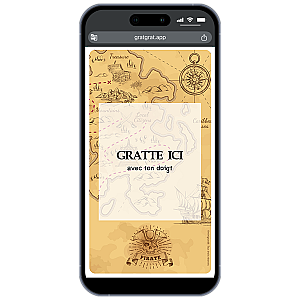 Carte à gratter numérique – Pirate, Trésor et Navire de Légende