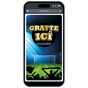 Carte à gratter numérique – Football et Match de Légende
