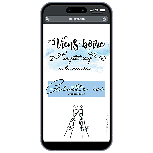Carte à gratter numérique – Invitation Fête, Soirée Amis