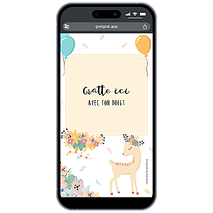 Carte à gratter virtuelle – Petite Biche & Ballons Poétiques