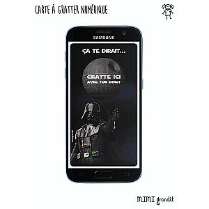 Demande parrain marraine carte à gratter par SMS