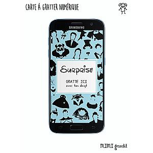 Demande parrain marraine carte à gratter digitale héros