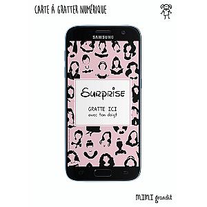 Demande marraine parrain carte à gratter digitale héroïnes