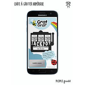 Annonce jumeaux, triplés carte à gratter numérique