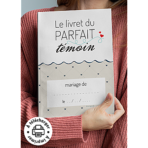 Livret Témoin de Mariage à Imprimer - Pack PDF Personnalisable (Le Parfait Témoin)