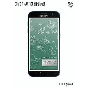 Cap ou pas cap demande parrain marraine carte à gratter digitale