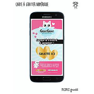 Annonce papa carte à gratter numérique