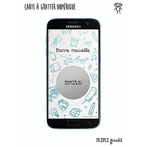 Annonce obtention diplôme originale carte à gratter numérique
