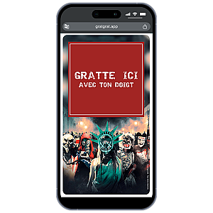 Carte à gratter numérique – Masque de l'Horreur