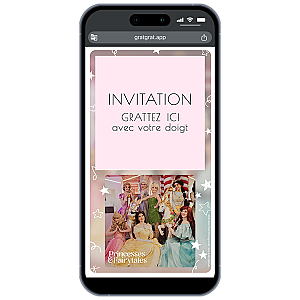 Carte à gratter numérique – Groupe Princesses & Fairytales