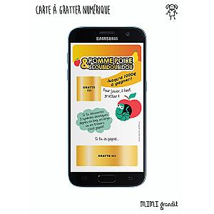 Carte à gratter digitale d'annonce grossesse Scoubidou
