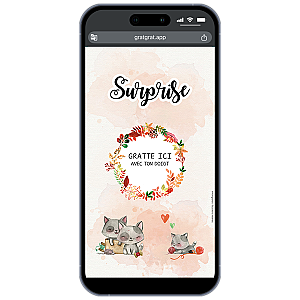 Annonce Grossesse Carte à Gratter Numérique – Chats