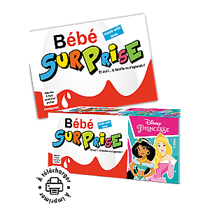 Étiquette Chocolat Surprise à Imprimer – Annonce Grossesse "Bébé Surprise" –
