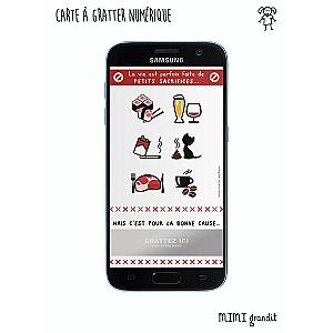 Annonce grossesse carte à gratter numérique Sacrifices