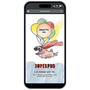 Annonce Sexe Bébé Carte à Gratter Numérique - Superpug