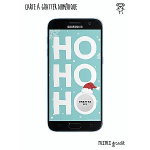 Demande témoin Noël carte à gratter numérique Hohoho