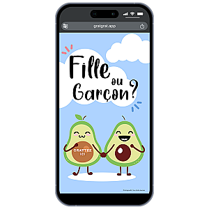 Annonce Fille ou Garçon Carte à Gratter Numérique Avocats