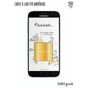 Demande marraine parrain carte à gratter numérique arabesques