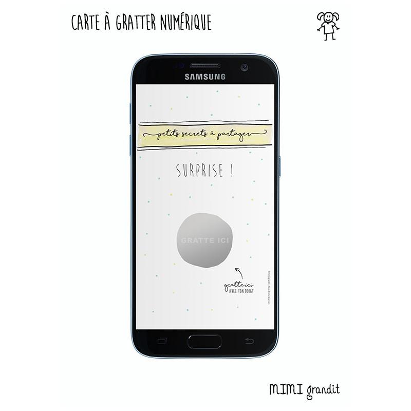 Annonce grossesse rapide carte numérique Petits Pois