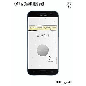 Annonce grossesse rapide carte numérique Petits Pois
