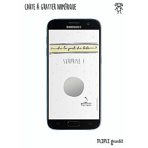 Demande parrain marraine carte à gratter numérique pois