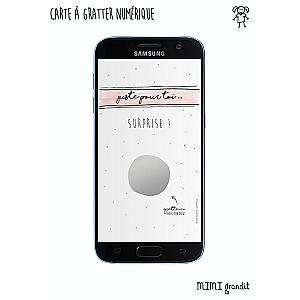 Carte à gratter numérique fête des mères
