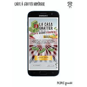 Annonce naissance numérique La casa à gratter