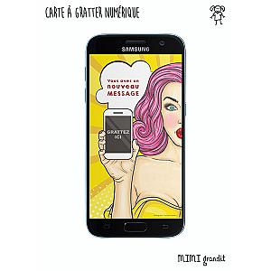 Annonce PACS, mariage à gratter numérique PopArt
