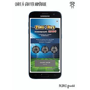 Annonce grossesse jeu à gratter numérique TirsOBut