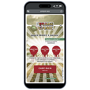 Carte à Gratter Numérique - Annonce Sexe Bébé & Jumeaux "Walking Game"