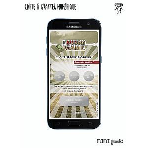 Annonce grossesse jeu à gratter numérique Walking Game