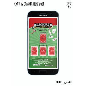 Blackjack à gratter numérique demande parrain marraine