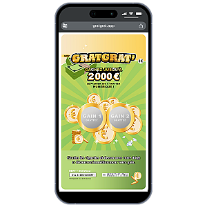 Annonce Grossesse Faux Jeu à Gratter Numérique GratGrat – Idée Insolite Instantanée