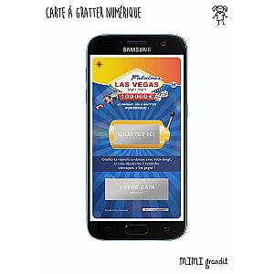 Carte à gratter demande témoin numérique Vegas
