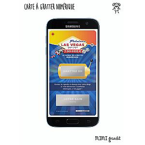 Jeu à gratter numérique demande marraine parrain Vegas