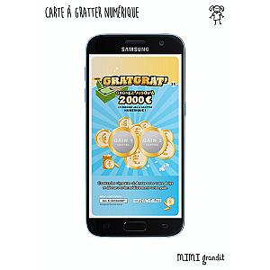 Jeu à gratter numérique demande parrain marraine GratGrat