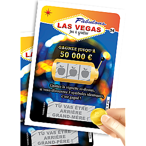 Annonce Grossesse Carte à gratter Las Vegas – Version Papier