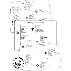 Checklist valise à imprimer : Vos listes de voyage complètes (PDF)